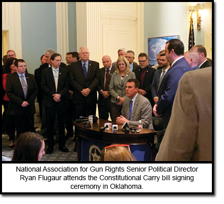 Constitutional Carry bill signing in Oklahoma